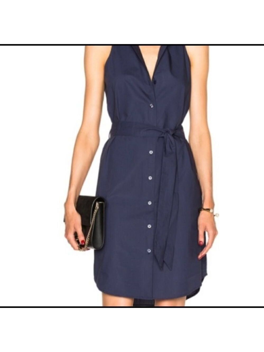 Equipment Femme Cotton Button Down Shirt Dress